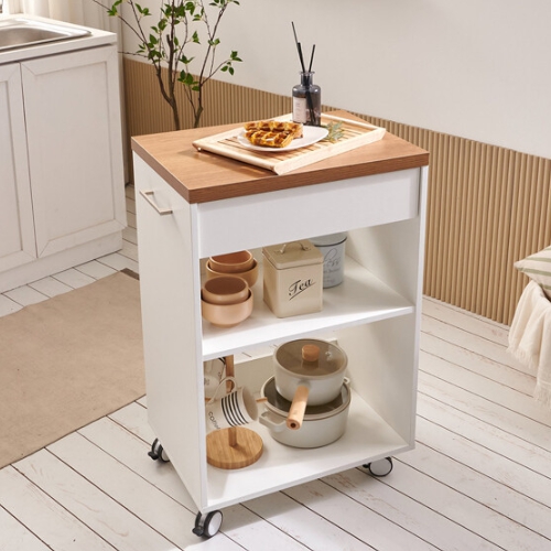 나무뜰 디아 이동식 조리대 아일랜드 홈바 560 (의자별도)_이미지