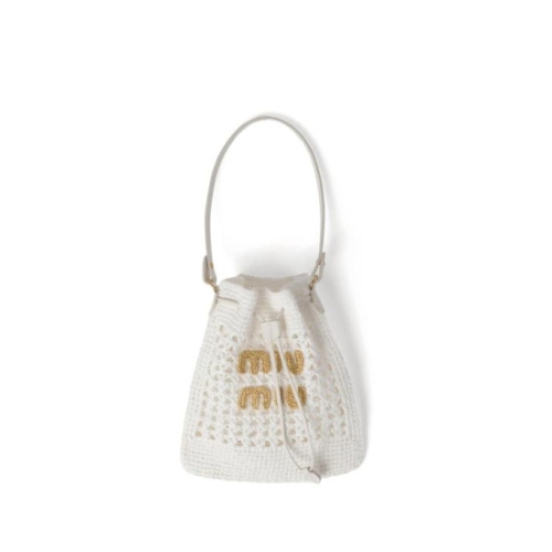  미우미우 액세서리 5ND0162DO1 F0965 BIANCO NATURALE