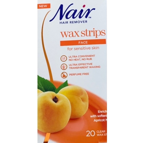 네어 민감성용 얼굴 제모 왁스스트립 20p + 피니싱티슈 2p 1세트_이미지