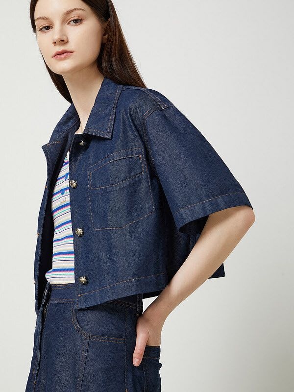 CC collect. 앞포켓 데님 자켓_C242PSF434 1304269