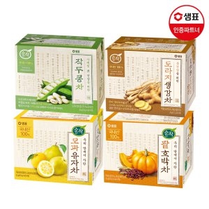 샘표식품 샘표 순작 티백 40T 4종 1+1개 골라담기 /유자차/호박차/작두콩차/도라지생강차_이미지