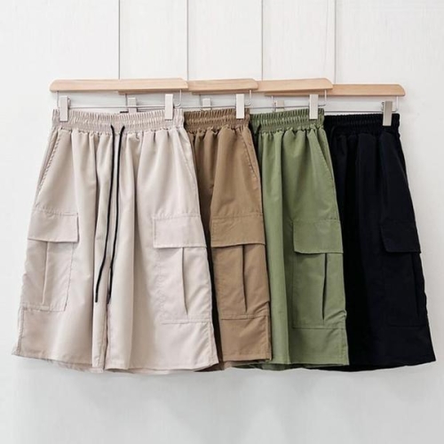셀러허브 여성 캐주얼 데일리 카고 반바지 넉넉한 오버핏 힙합 S17677636_이미지