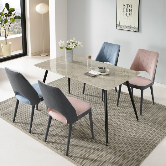 아이앤 딜리 세라믹 식탁 1400 (의자4개)_이미지