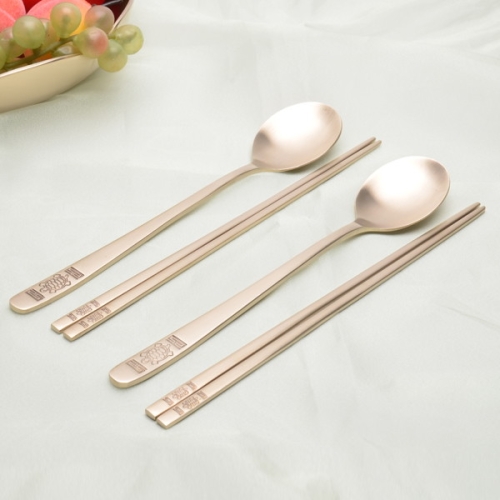 수타미 방짜유기 수저세트 납작 거북 2벌_이미지