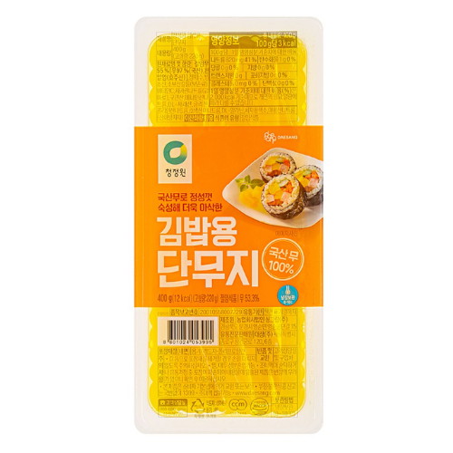 대상 청정원 김밥용 단무지 400g (4개)_이미지