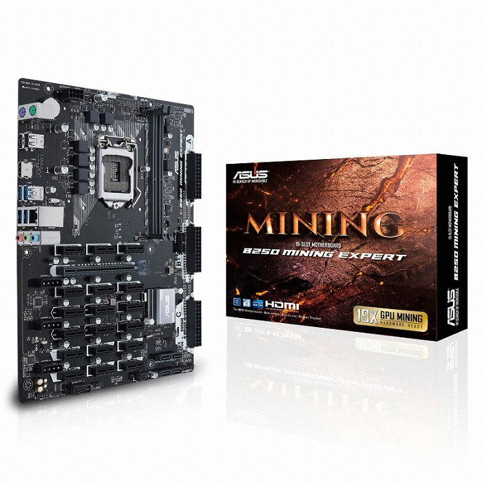 ASUS B250 MINING EXPERT 【新品未使用】 Placa Mãe Asus B250 MINING EXPERT (LGA 1151 DDR4 2400) Chipset