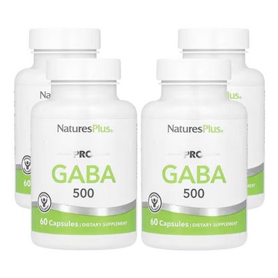 네이처스플러스 프로 GABA 500mg 60캡슐 (4개)_이미지