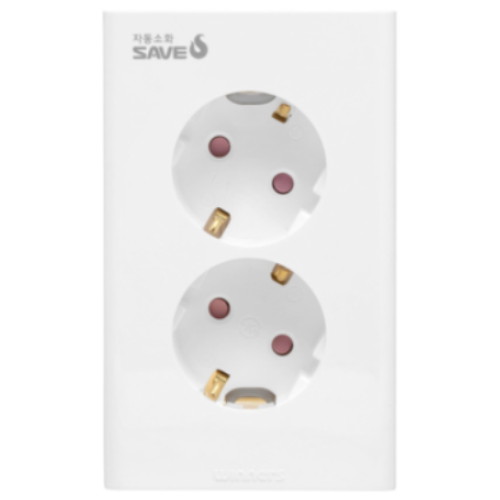 세이브에스 2구 매립형 자동소화 콘센트