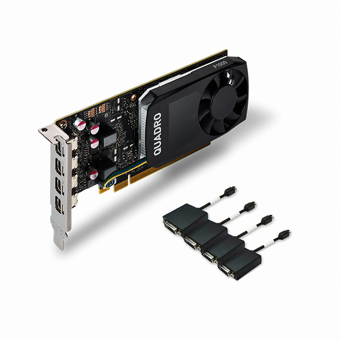 NVIDIA 쿼드로 P1000 MDP to DVI D5 4GB ABKO_이미지