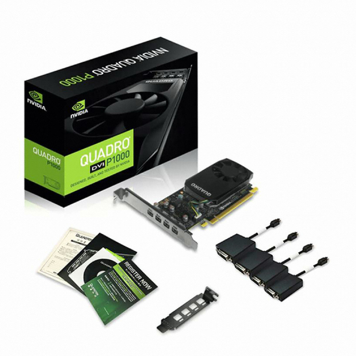 NVIDIA 쿼드로 P1000 MDP to DVI D5 4GB ABKO_이미지