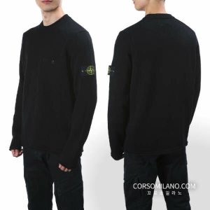  스톤아일랜드 와펜 패치 포켓 니트_7215545D4 V0029 상품이미지