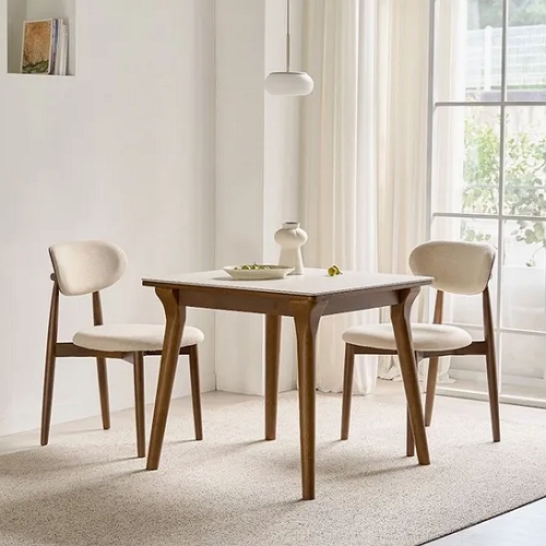 나폴리 포세린 세라믹 원목 식탁 800