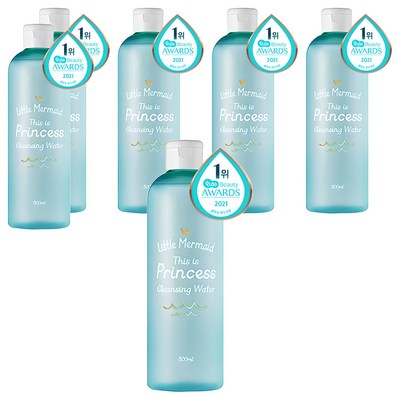 뷰티레시피 리틀머메이드 디스 이즈 프린세스 클렌징워터 500ml (6개)_이미지