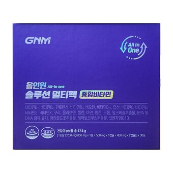 GNM자연의품격 올인원 솔루션 멀티팩 2.4g 30포