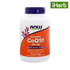 나우푸드 츄어블 CoQ10 200mg 90정 (1개)
