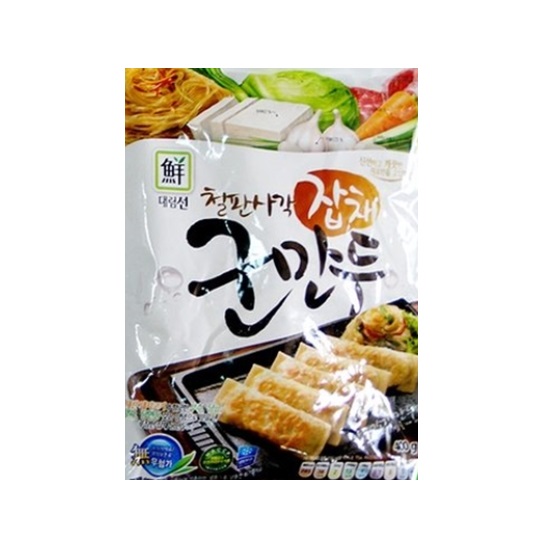 사조대림 대림선 철판사각 잡채 군만두 500g (2개)_이미지