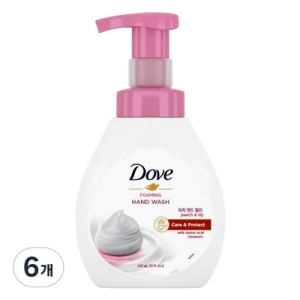 도브 포밍 핸드워시 피치 앤드 릴리 240ml (6개)_이미지
