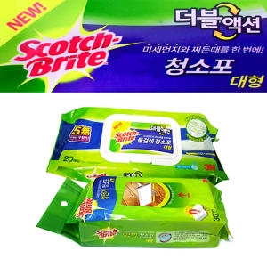 3M 스카치브라이트 청소포 대형 물걸레/정전기 막대걸레리필 스위퍼키트청소기 청소포