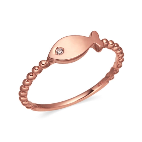 KT알파 쇼핑 온라인 14K 큐빅 아이 물고기 볼볼 반지 NPR40109 일상이 알파가 되다 KT알파 쇼핑