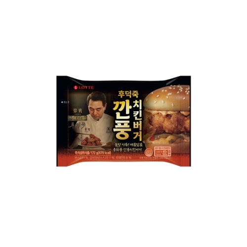 롯데푸드 흑백요리사 후덕죽 셰프의 깐풍 치킨버거 172g (12개)_이미지