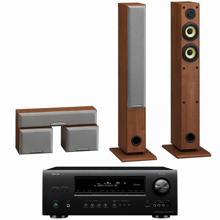 SS-SFCR505H 5.0채널 + 데논 AV리시버