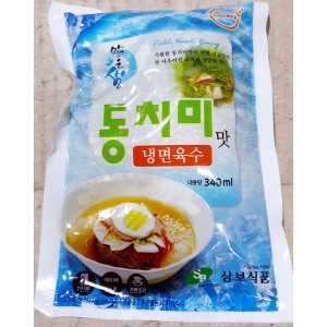 삼보식품 삼보 맑은샘 동치미맛 냉면육수 340ml 1개