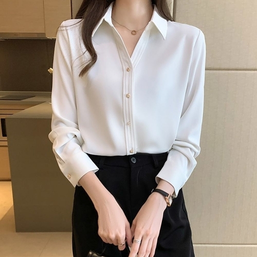 오너클랜 여성 오피스룩 하객룩 심플 블라우스 WA309A3