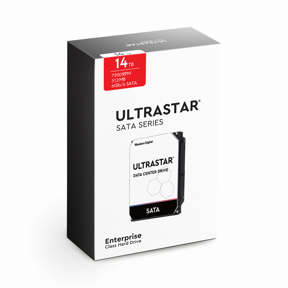 Western Digital Ultrastar DC HC530 박스 패키지 7200/512M WUH721414ALE6L4 (6x14TB)_이미지
