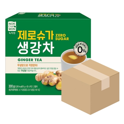 녹차원 제로슈가 생강차 20개입 (12개)