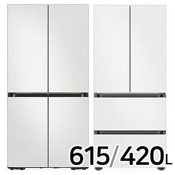 삼성전자 비스포크 키친핏 코타 RF60DB9KF2 + RQ42DB94L3 (화이트)