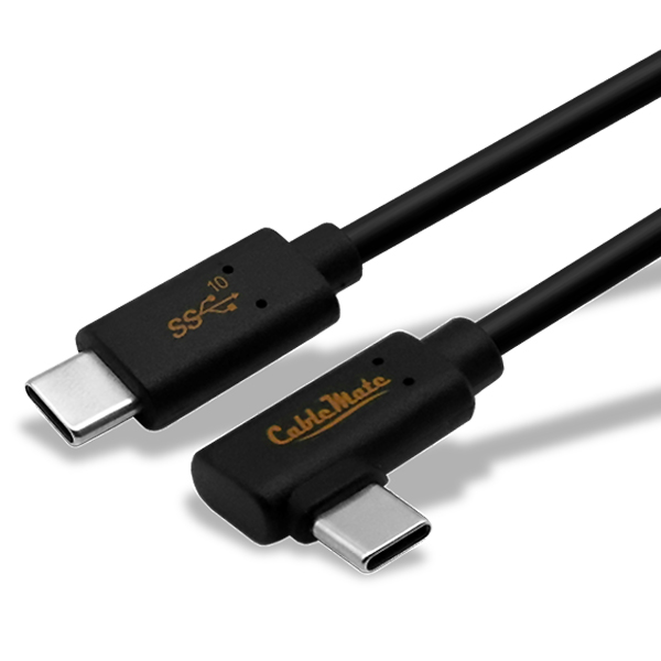 CABLEMATE USB 3.1 C to C타입 ㄱ자 꺾임 케이블