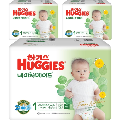 하기스 NEW 네이처메이드 밴드형 기저귀 아동공용 1단계 198매_이미지