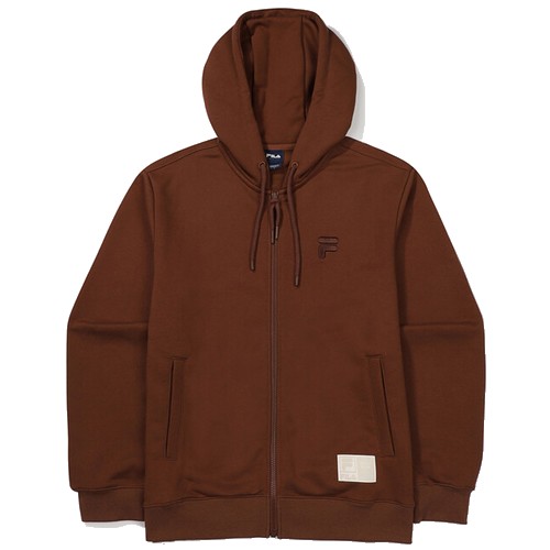 휠라 후드 면혼방 트레이닝자켓 FS2FTF3101X (CHO, 초콜렛)_이미지