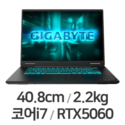 GIGABYTE 게이밍 A16 CVH WIN11 64GB램 (SSD 4TB)