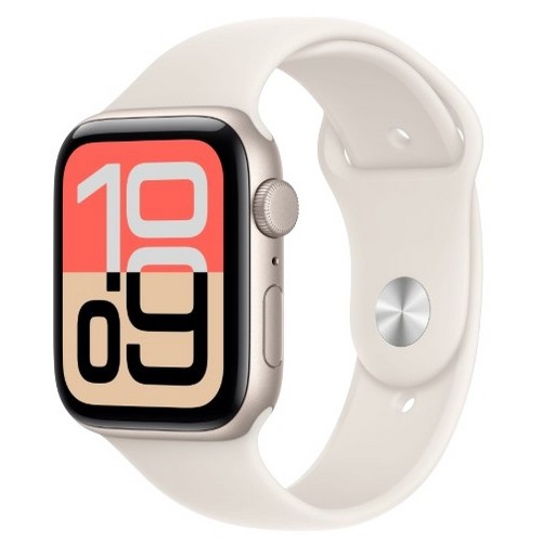 APPLE 워치 SE 3세대 44mm 스타라이트 알루미늄 (스포츠밴드)_이미지
