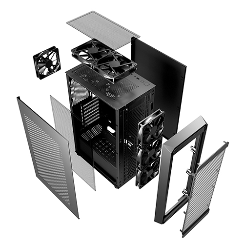 앱코 NCORE H10 허리케인 VGA Support (블랙)_이미지