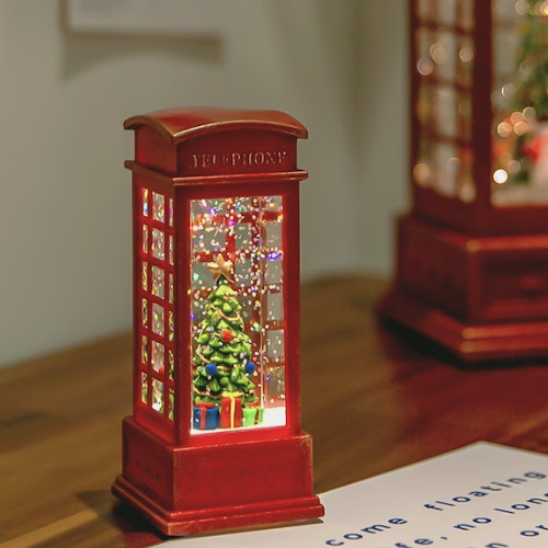 트렌데코 ㅤ전화박스 워터볼 트리 미니_이미지