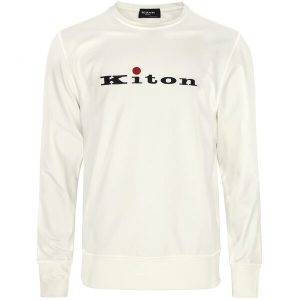 키톤 미세하자 화이트 로고 스웨트셔츠 UMK062801002 01_이미지