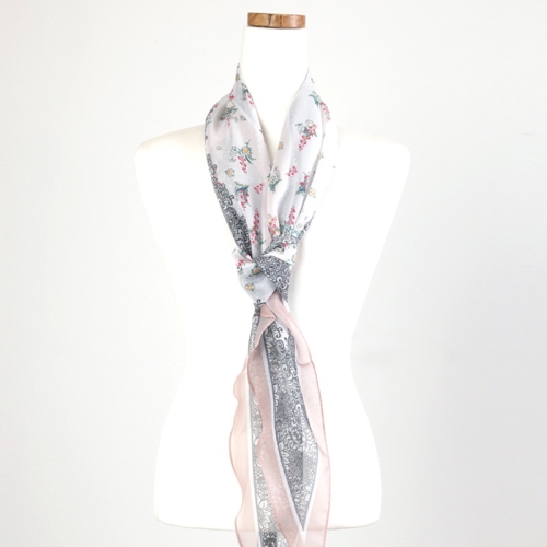 샵앤 국산 미니 레이스 마름모 패션 스카프 DRN-WSC-0215-베이지