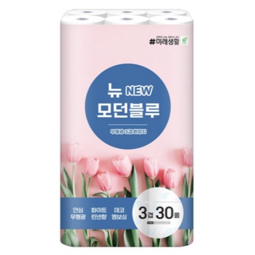 미래생활 뉴 모던블루 25m (30롤) (1팩)_이미지
