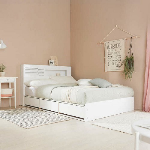 파로마 레아 멀티수납 LED침대 SS (매트별도)_이미지