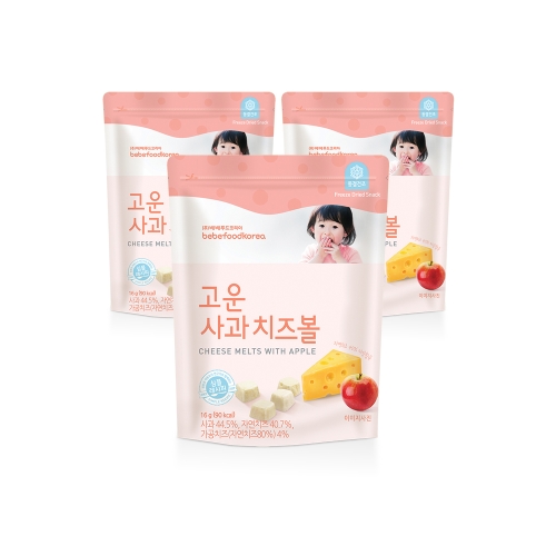 베베푸드 고운 치즈볼 16g (3개)_이미지