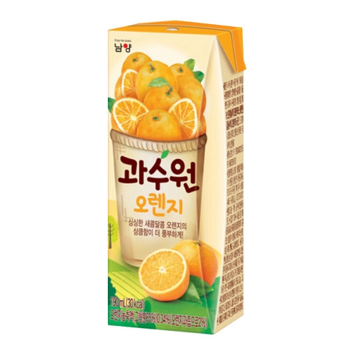 남양유업 과수원 오렌지 190ml (72개)_이미지