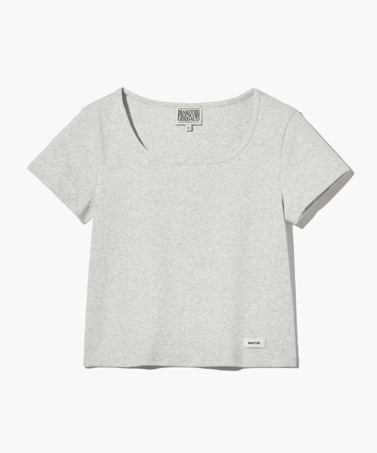 마리떼 W 베이직 크롭 티 B1 MFG46CTS504 LHG LPK LYW_이미지