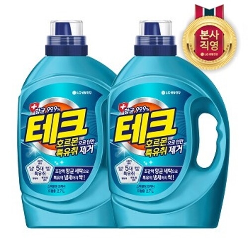 테크 호르몬 특유취 제거 액체세제 드럼용 2.7L