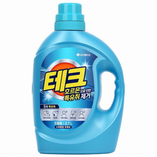 테크 호르몬 특유취 제거 액체세제 드럼용 2.7L (2개)_이미지