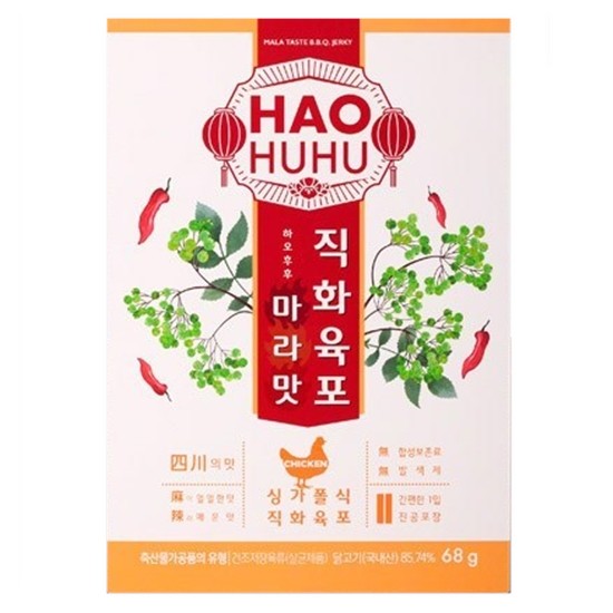 하오후후 마라맛 닭고기 직화육포 68g (1개)_이미지