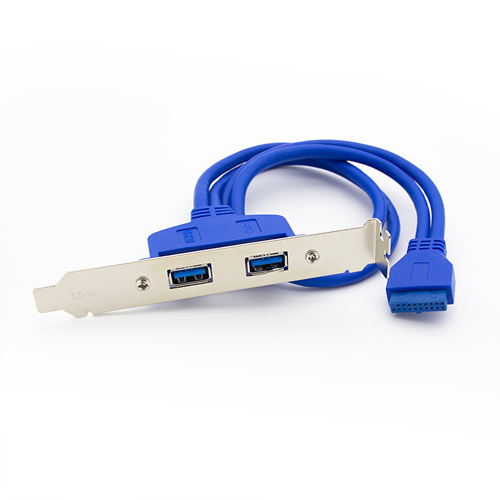 탑라인에이치디 솔탑 SOLTOP-2155 20핀 to USB 3.0 2포트 확장 브라켓