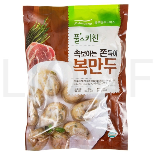풀무원 풀스키친 속보이는 쫀득이 복만두 1.2kg (2개)_이미지