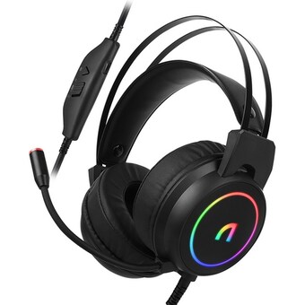 앱코 N500 가상 7.1 ENC 초경량 RGB 게이밍 <b>헤드셋</b>